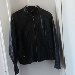 Apt9 black leather jacket women's extra large barely worn